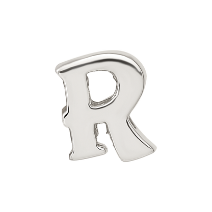 Sterling Silver Reflections Letter R Bead
