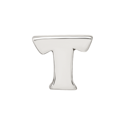 Sterling Silver Reflections Letter T Bead