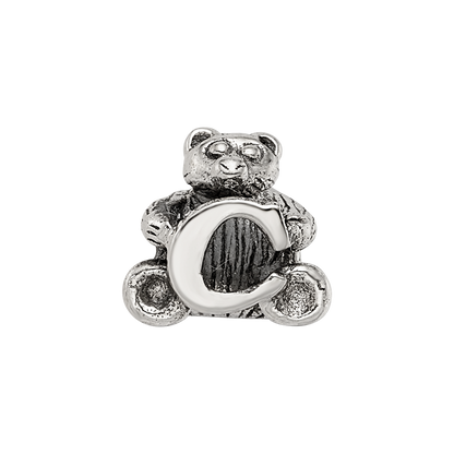 Sterling Silver Reflections Kids Letter C Bead