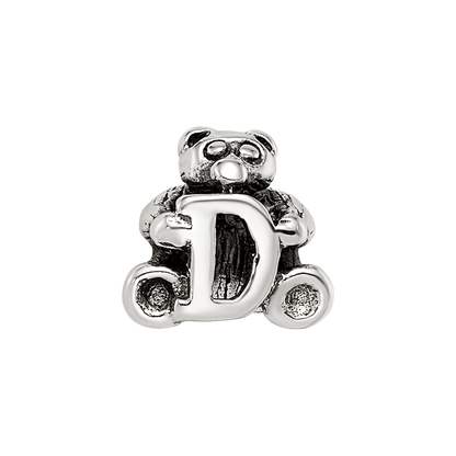 Sterling Silver Reflections Kids Letter D Bead