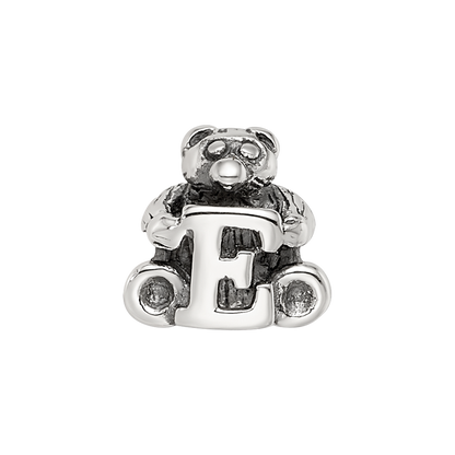 Sterling Silver Reflections Kids Letter E Bead