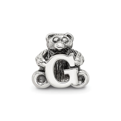 Sterling Silver Reflections Kids Letter G Bead