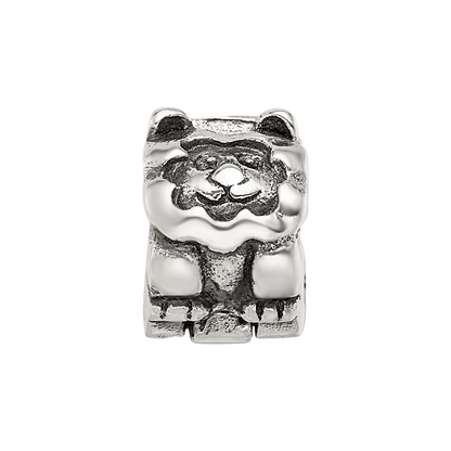Sterling Silver Reflections Kids Lion Clip Bead