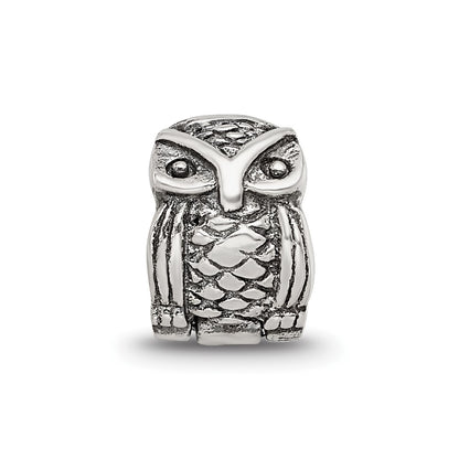 Sterling Silver Reflections Kids Owl Clip Bead