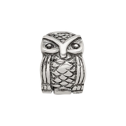 Sterling Silver Reflections Kids Owl Clip Bead