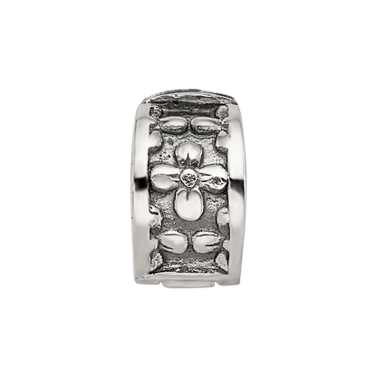 Sterling Silver Reflections Kids Floral Clip Bead