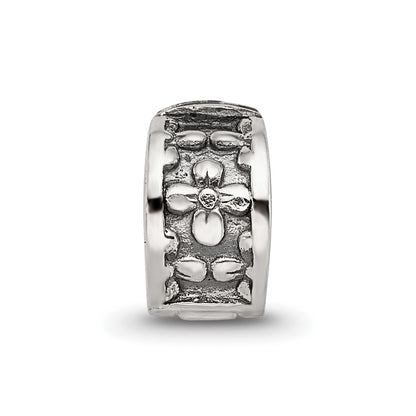 Sterling Silver Reflections Kids Floral Clip Bead